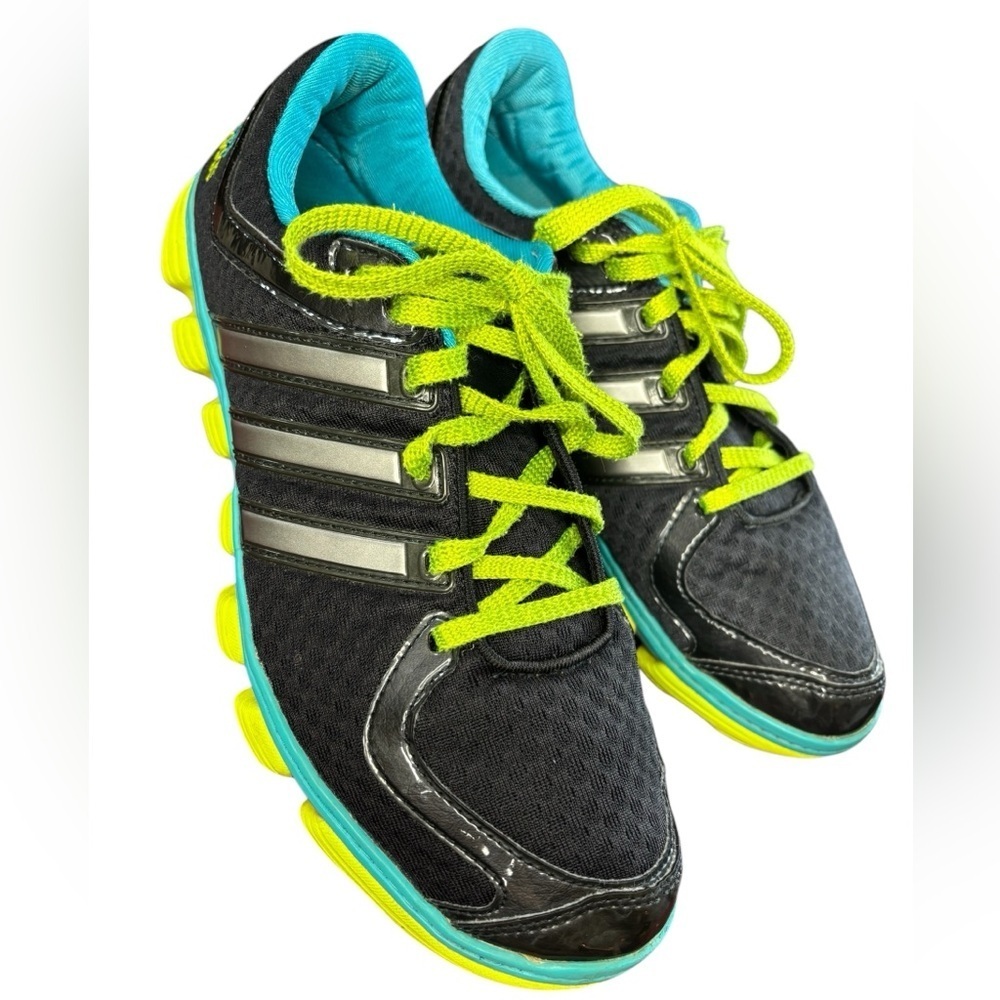 ADIDAS Liquid Ride G61722 Black and Neon Athletic Sneakers, Women’s - Picture 6 of 10